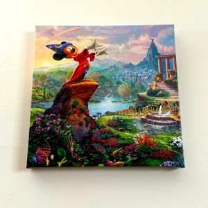 Thomas Kinkade- ‘Disney Fantasia’ Gallery Wrapped Canvas 14x14